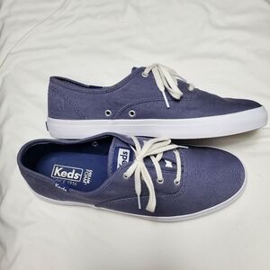 Keds Blue Twill Dream Foam Lace Up Sneakers Size 8
